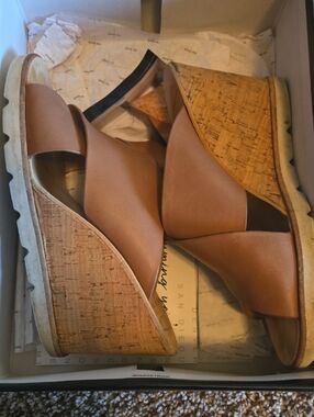 Dolce Vita Tan Cork Wedge Sandals From Evereve